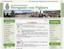 Tablet Screenshot of comune.beregazzoconfigliaro.co.it